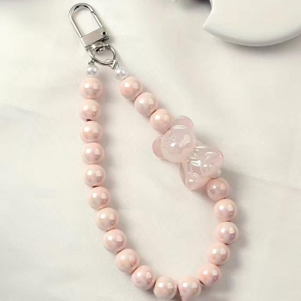 Key Chain Pearl wristlet strap / key chain - gummy bear NEW! (choose 1 color) - Picture 4 of 4